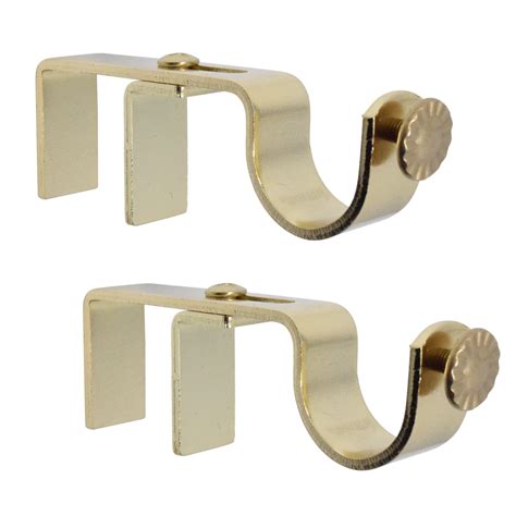 Outside mounted curtain rod bracket - Specially Engineered for Blind Attachment. Outside mounted vertical blind head rail attachment. Fits 1 inch curtain rod. 1.5 - 2 inch Adjustment Range. No Brackets to screw in the wall. No Drill curtain Rod Bracket design. Set of 2 or 3 Brackets.